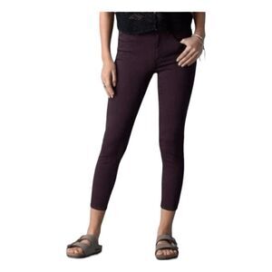 American Eagle Jegging Jeans Purple Color Wash High-Rise Crop Denim 0